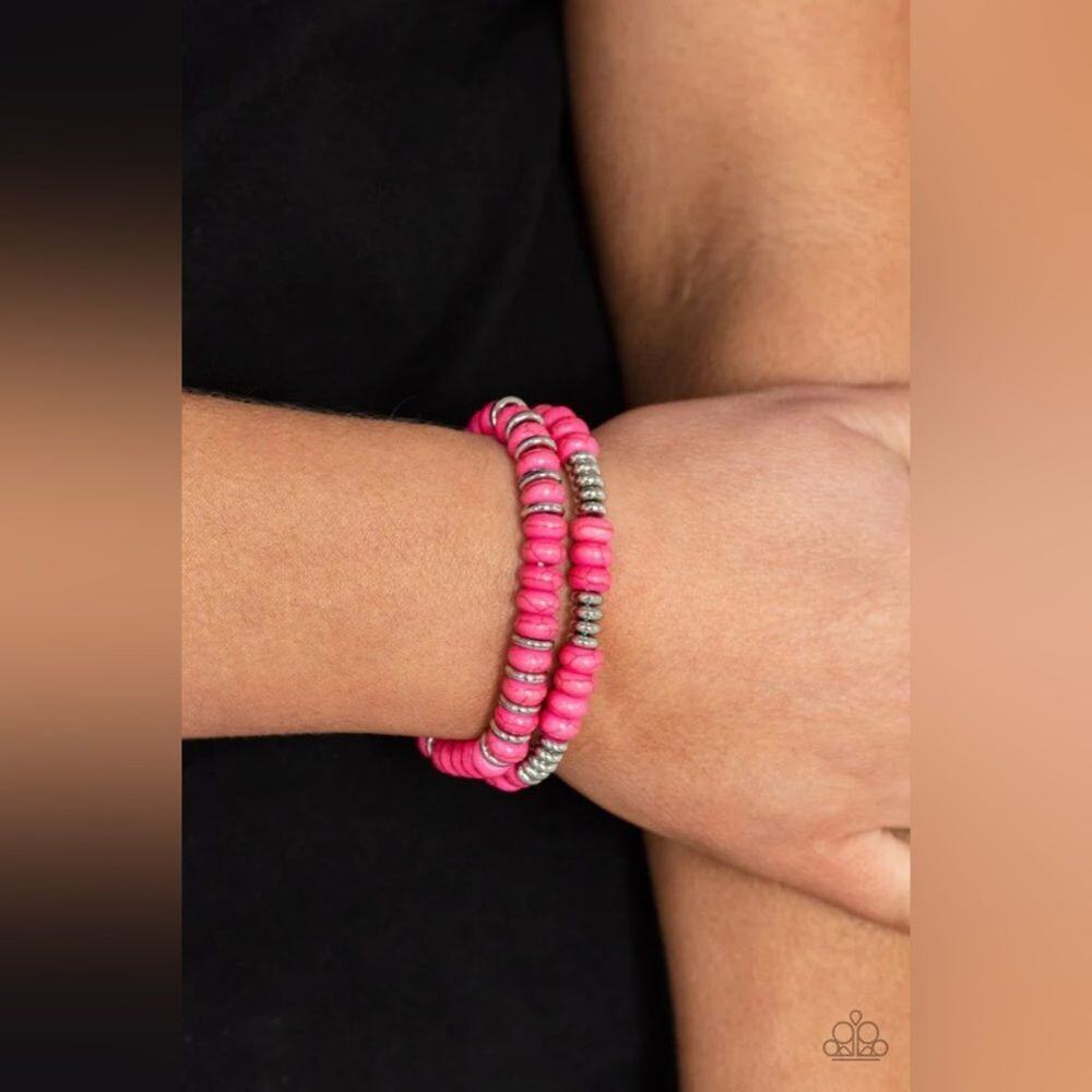 Desert Rainbow Pink Bracelet (40)